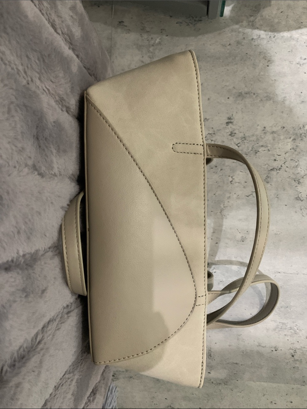 Cream Women's Shoulder Bag - Sleek Minimal Design